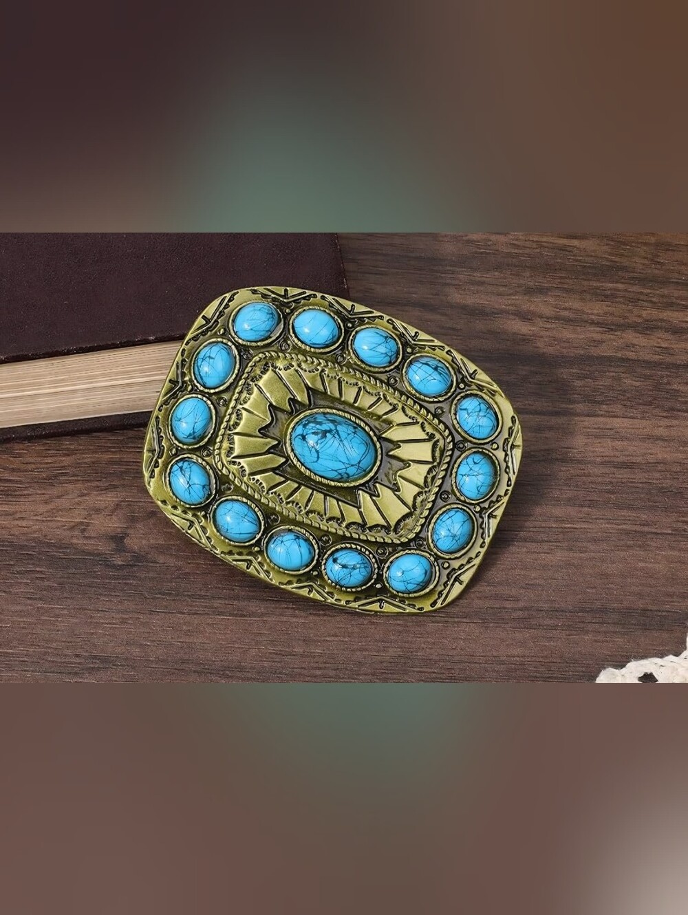 New beautiful turquoise color Belt Buckle See 3 Color Choices